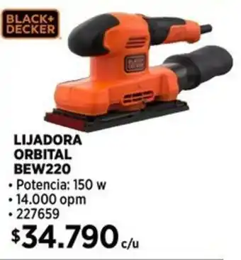 Construmart BLACK+ DECKER LIJADORA ORBITAL BEW220 oferta