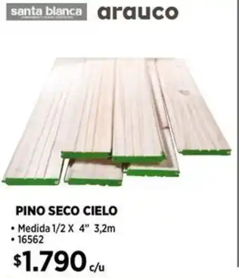 Construmart PINO SECO CIELO 1/2 X 4" 3,2m oferta