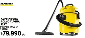Construmart KARCHER ASPIRADORA POLVO Y AGUA 15lt oferta