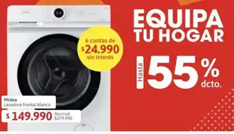 Easy Midea Lavadora frontal blanco oferta