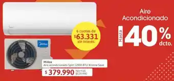 Easy Midea Aire acondicionado Split 12000 BTU Xtreme Save oferta