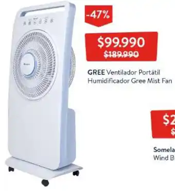 GREE Ventilador Portátil Humidificador Gree Mist Fan
