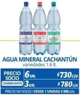 Alvi AGUA MINERAL CACHANTÚN variedades 1.6lt x 6un oferta