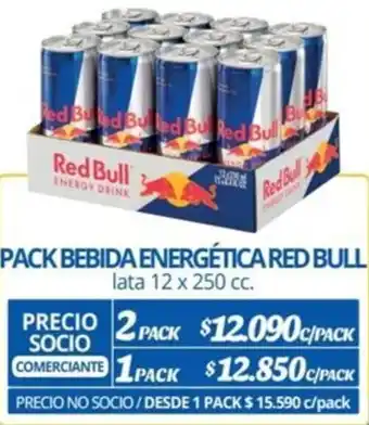 Alvi PACK BEBIDA ENERGÉTICA RED BULL lata 12 x 250cc x 2pack oferta
