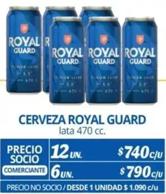Alvi CERVEZA ROYAL GUARD lata 470cc x 12un oferta