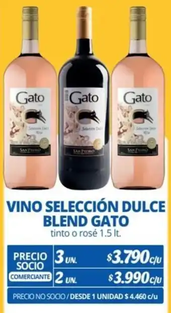 Alvi VINO SELECCIÓN DULCE BLEND GATO tinto o rosé 1.5lt x 3un oferta