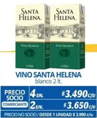 Alvi VINO SANTA HELENA blanco 2It x 4un oferta