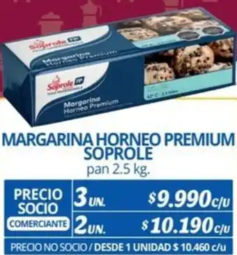 MARGARINA HORNEO PREMIUM SOPROLE pan 2.5 kg x 3un