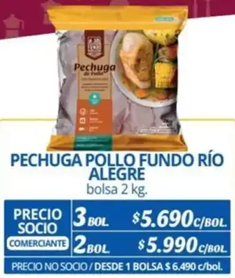 Alvi PECHUGA POLLO FUNDO RÍO ALEGRE bolsa 2kg x 3bol oferta