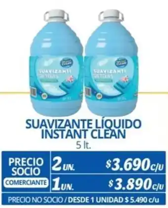 Alvi SUAVIZANTE LÍQUIDO INSTANT CLEAN 5lt x 2un oferta