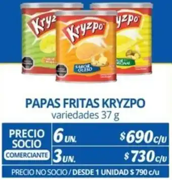 Alvi PAPAS FRITAS KRYZPO variedades 37g x 6un oferta