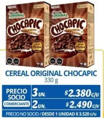 Alvi CEREAL ORIGINAL CHOCAPIC 330g x 3un oferta