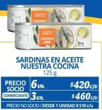 Alvi SARDINAS EN ACEITE NUESTRA COCINA 125g x 6un oferta