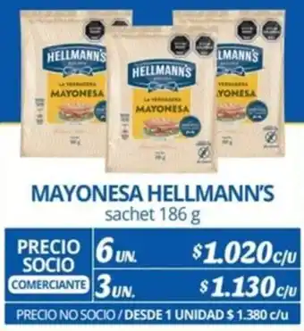 Alvi MAYONESA HELLMANN'S sachet 186g x 6un oferta