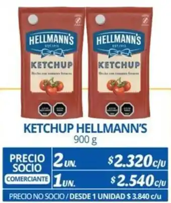 Alvi KETCHUP HELLMANN'S 900g x 2un oferta