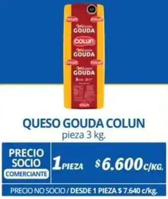 Alvi QUESO GOUDA COLUN pieza 3kg x 1 pieza oferta