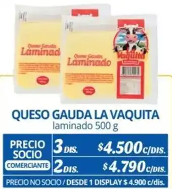 Alvi QUESO GAUDA LA VAQUITA laminado 500g x 3dis oferta