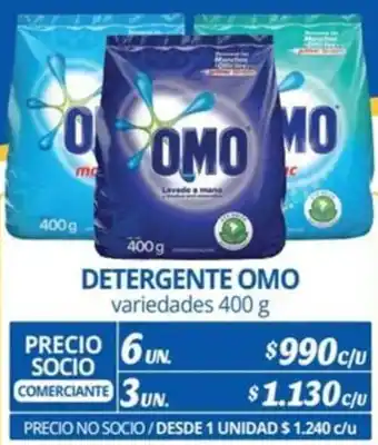 Alvi DETERGENTE OMO variedades 400g x 6un oferta