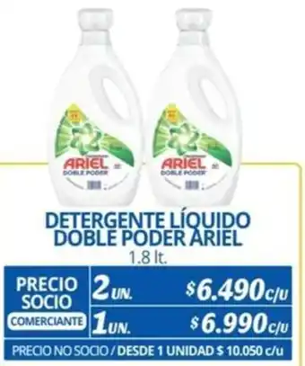Alvi DETERGENTE LÍQUIDO DOBLE PODER ARIEL 1.8lt x 2un oferta