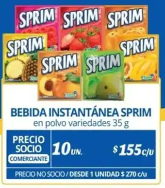 Alvi BEBIDA INSTANTÁNEA SPRIM en polvo variedades 35g x 10un oferta