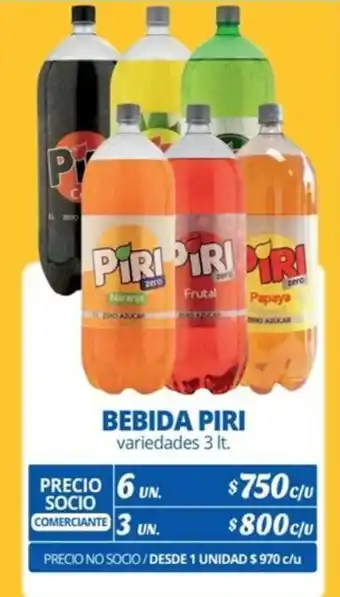 Alvi BEBIDA PIRI variedades 3lt x 6un oferta