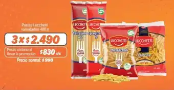 Mayorista 10 Pastas Lucchetti variedades 400g oferta