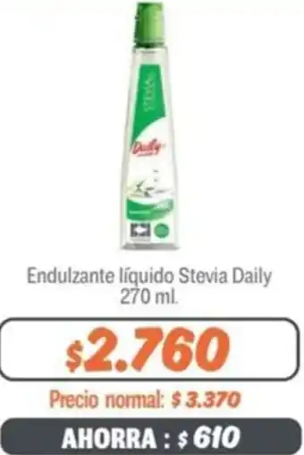 Mayorista 10 Endulzante líquido Stevia Daily 270ml oferta