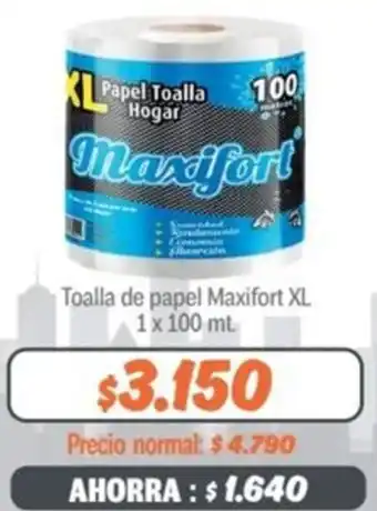Mayorista 10 Toalla de papel Maxifort XL 1x 100mt oferta