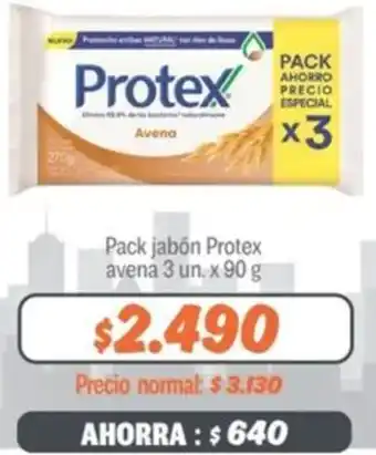 Mayorista 10 Pack jabón Protex avena 3un x 90g oferta