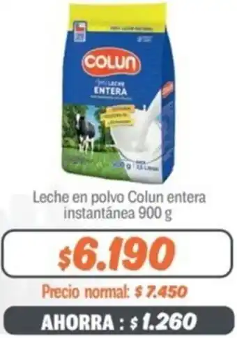 Mayorista 10 Leche en polvo Colun entera instantánea 900g oferta