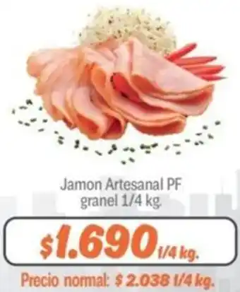 Mayorista 10 Jamon Artesanal PF granel 1/4kg oferta