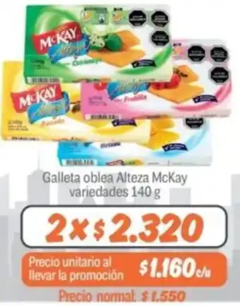 Mayorista 10 Galleta oblea Alteza McKay variedades 140g oferta