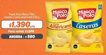 Mayorista 10 Papas fritas Marco Polo caseras o corte americano 230g oferta