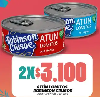 ATÚN LOMITOS ROBINSON CRUSOE VARIEDADES 104 - 160 GRS.