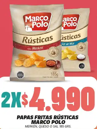 OK Market PAPAS FRITAS RÚSTICAS POLO 185GR oferta