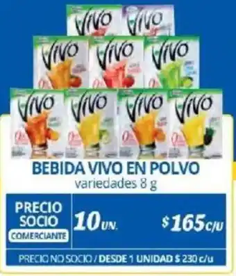 Alvi BEBIDA VIVO EN POLVO variedades 8g x 10un oferta