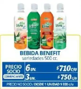 Alvi BEBIDA BENEFIT variedades 500cc x 6un oferta