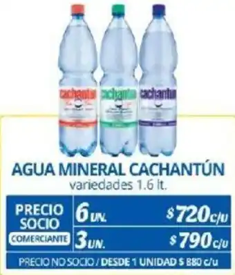 Alvi AGUA MINERAL CACHANTÚN variedades 1.6lt x 6un oferta