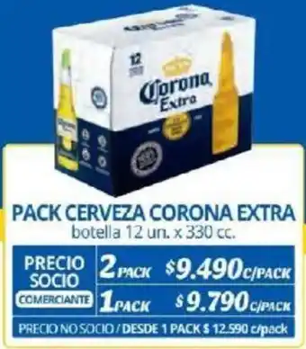 Alvi PACK CERVEZA CORONA EXTRA botella 12 un. x 330cc x 2pack oferta