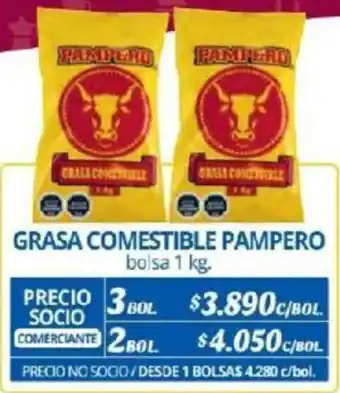 Alvi GRASA COMESTIBLE PAMPERO bolsa 1kg x 3bol oferta