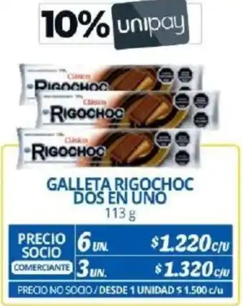 Alvi GALLETA RIGOCHOC DOS EN UNO 113g x 6un oferta