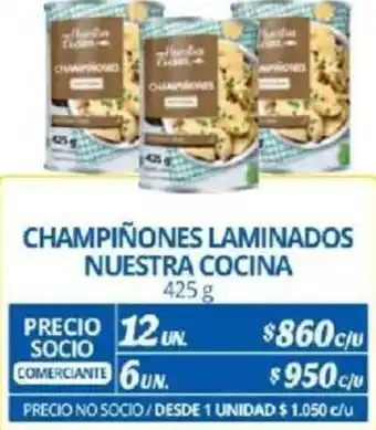 Alvi CHAMPIÑONES LAMINADOS NUESTRA COCINA 425g x 12un oferta