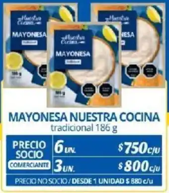 Alvi MAYONESA NUESTRA COCINA tradicional 186g x 6un oferta