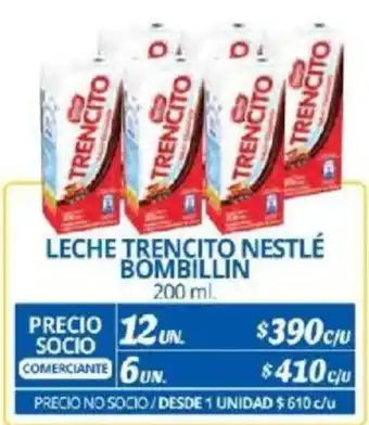 LECHE TRENCITO NESTLÉ BOMBILLIN 200ml x 12un