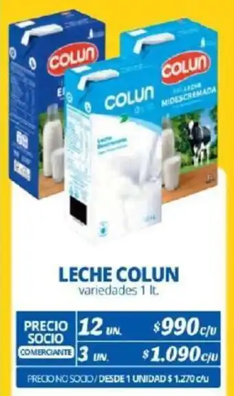 Alvi LECHE COLUN variedades 1lt x 12un oferta
