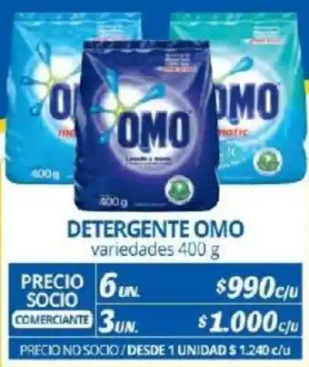 Alvi DETERGENTE OMO variedades 400g x 6un oferta