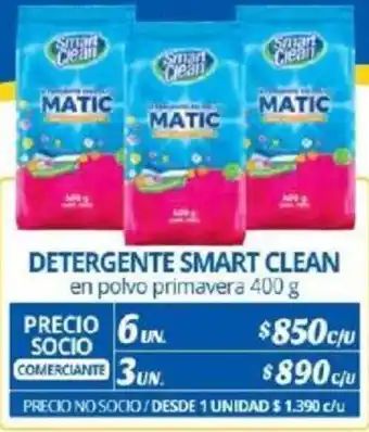 Alvi DETERGENTE SMART CLEAN en polvo primavera 400g x 6un oferta