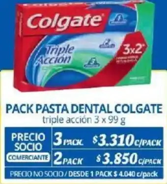 Alvi PACK PASTA DENTAL COLGATE triple acción 3 x 99 g x 3pack oferta