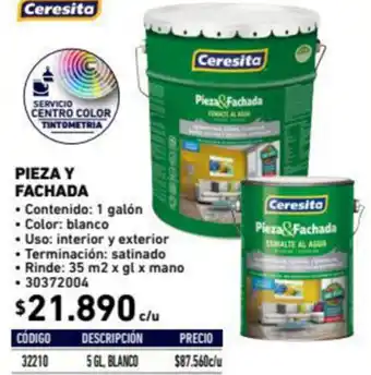 Construmart Ceresita Pieza Y Fachada 1 Galón oferta