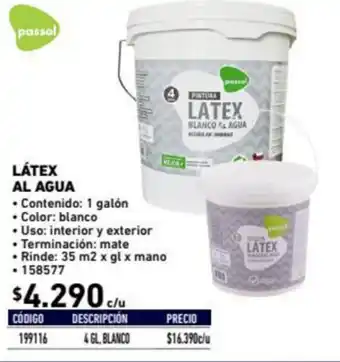 Construmart Látex Al Agua 1 Galón oferta
